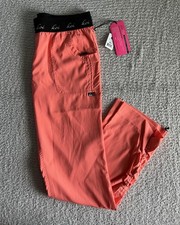 Koi Lite Scrub Pants Women s Medium Tall MT Coral Spirit Slim Stretch Nursing