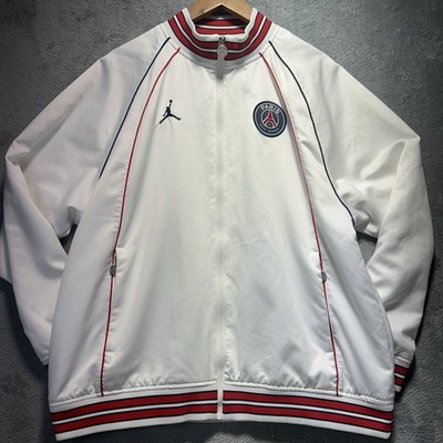 Jordan Nike Paris Saint Germain 2021 Anthem Jacket Large White RARE DB6485-100