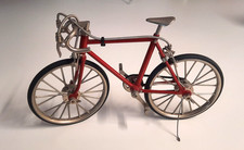 Dekoobjekt Miniatur-Modell Rennrad/Fahrrad aus Metall, voll funktionstüchtig