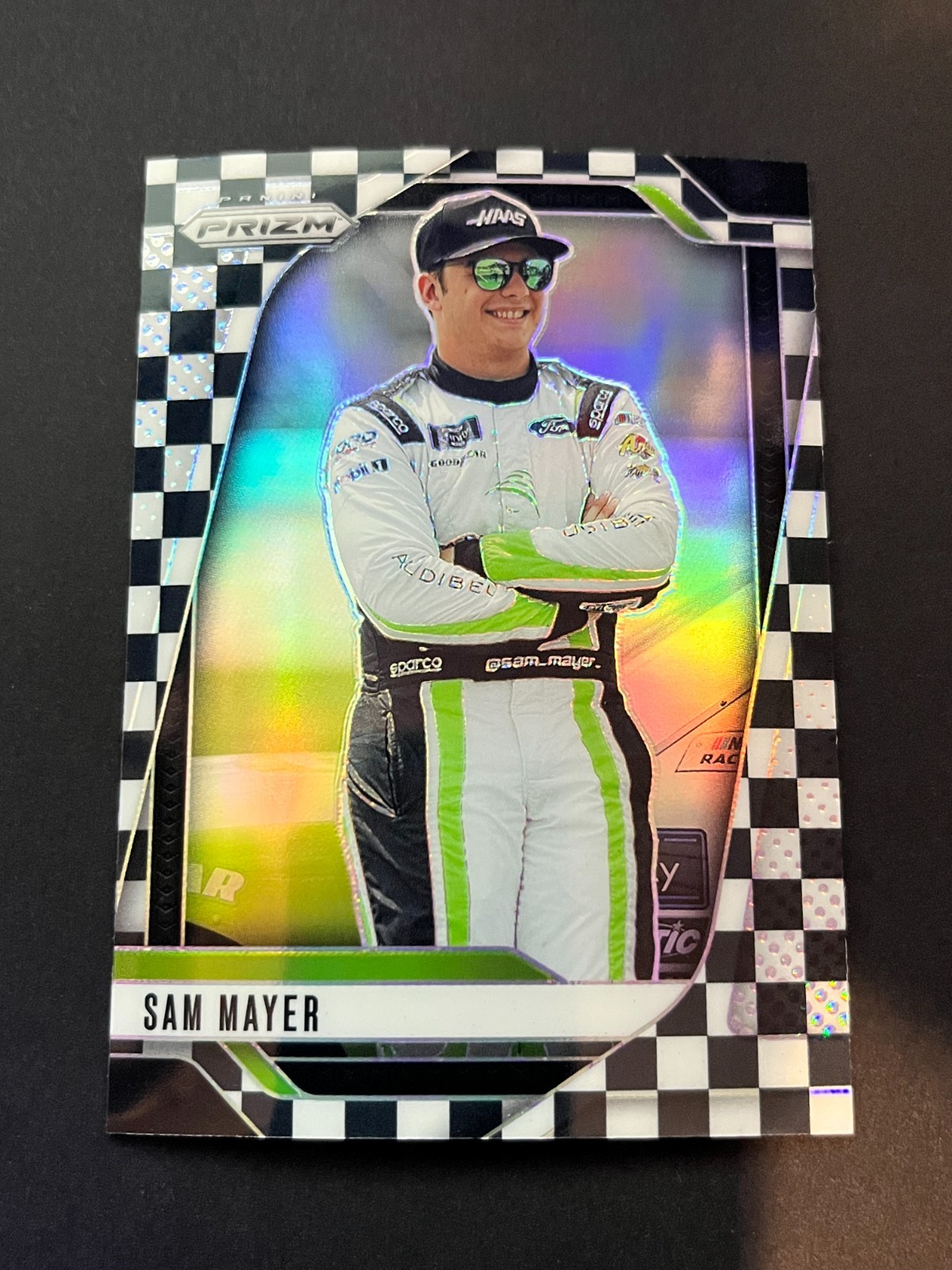2025 Prizm NASCAR Zane Smith Checkered Flag Prizm #66/75