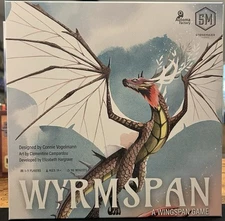 Wyrmspan Board Game W/ Metals Coins, Wooden Upgrade Pack, & 3D Dragons Eggs