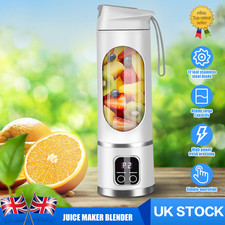 450ml Portable USB Rechargeable Juicer Cup Electric Mixer Blender Smoothie Maker