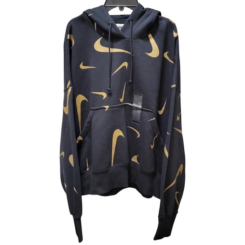 Sudadera con capucha Nike para mujer talla M negra dorada - Imagen 3 de 4