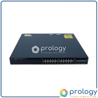 Cisco WS-C3650-24PDM-L 24-Port GbE PoE+ 2x 1G 2x 10G Uplinks LAN Base Switch