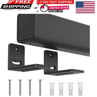Universal Soundbar Mount - Sturdy Floating Speaker Wall Bracket for TVs