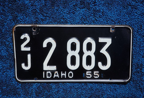 1955 IDAHO License Plate