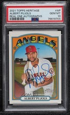2021 Topps Heritage High Number Real One Albert Pujols PSA 10 GEM MT Auto 1q7