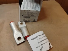 2, Burndy YA29A1 Al Compression Terminal 250 kcmil AL, 1 Hole 1/2" Stud