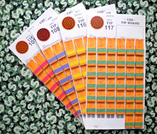  4 Lot 190-P5 38-Row REGULAR "NOT Sure" TIP BOARD 101-120 Pull Tab Jar Ticket