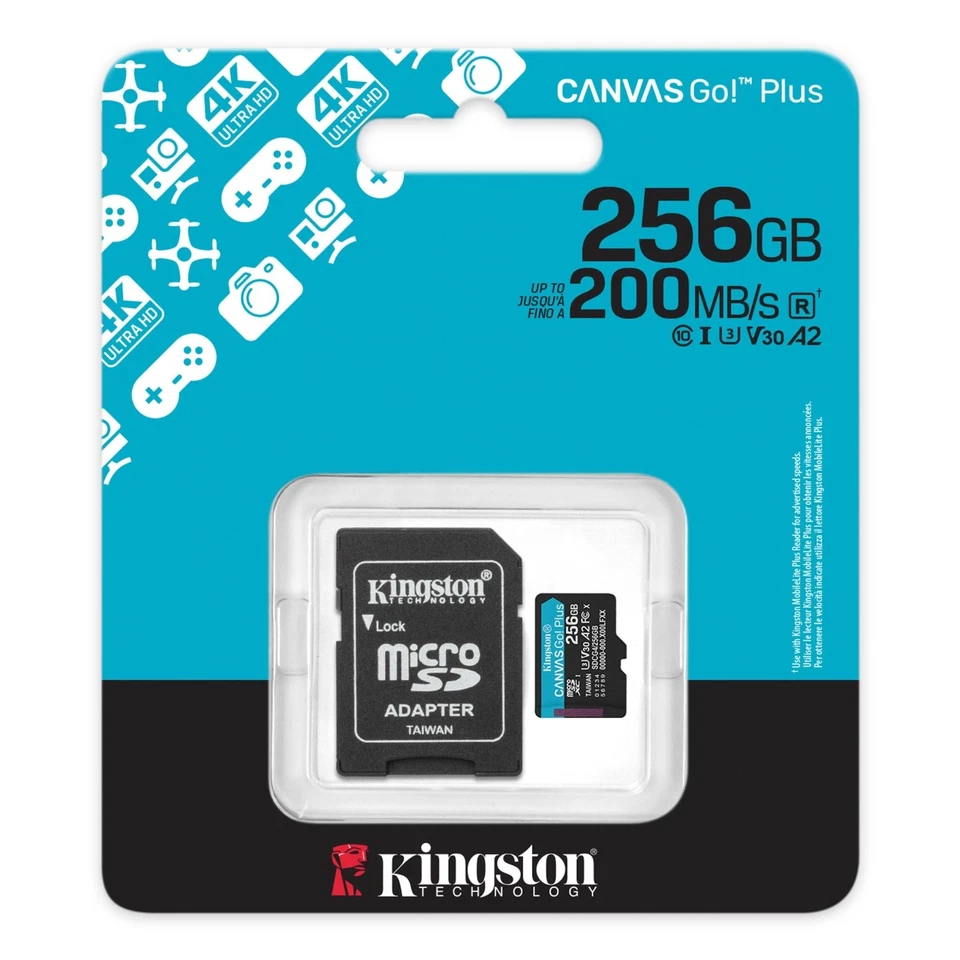 4K Kingston Canvas Go Plus Micro SD Speicherkarte Für DJI Mini 4 Pro / Mini 4K - Bild 4 von 4