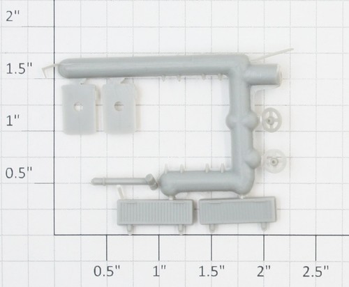 Kit de moldura de pasajero/caboose Overton Roundhouse 44350 HO sin pintar | Zustand: New