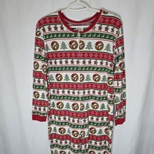 Buc-ee  s Christmas Union Suit Pajamas M Women  s Zip Front Waffle Knit Flapjack