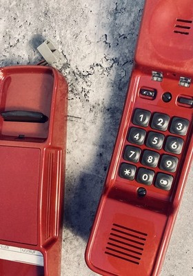 Bundespost Telefon Dallas KFeAp 372-2 Rot Vintage 1987 Neuwertig Retro Design 