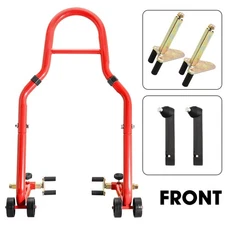 Front Motorcycle Stand Sport Bike Forklift Paddock Swing Arm Spool Wheel Lift