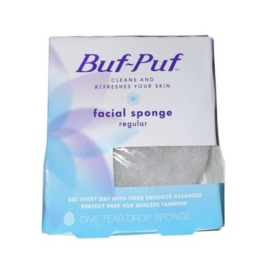 Buf-Puf Regular Facial Sponge, Dermatologist Developed, Removes Deep   1 Count