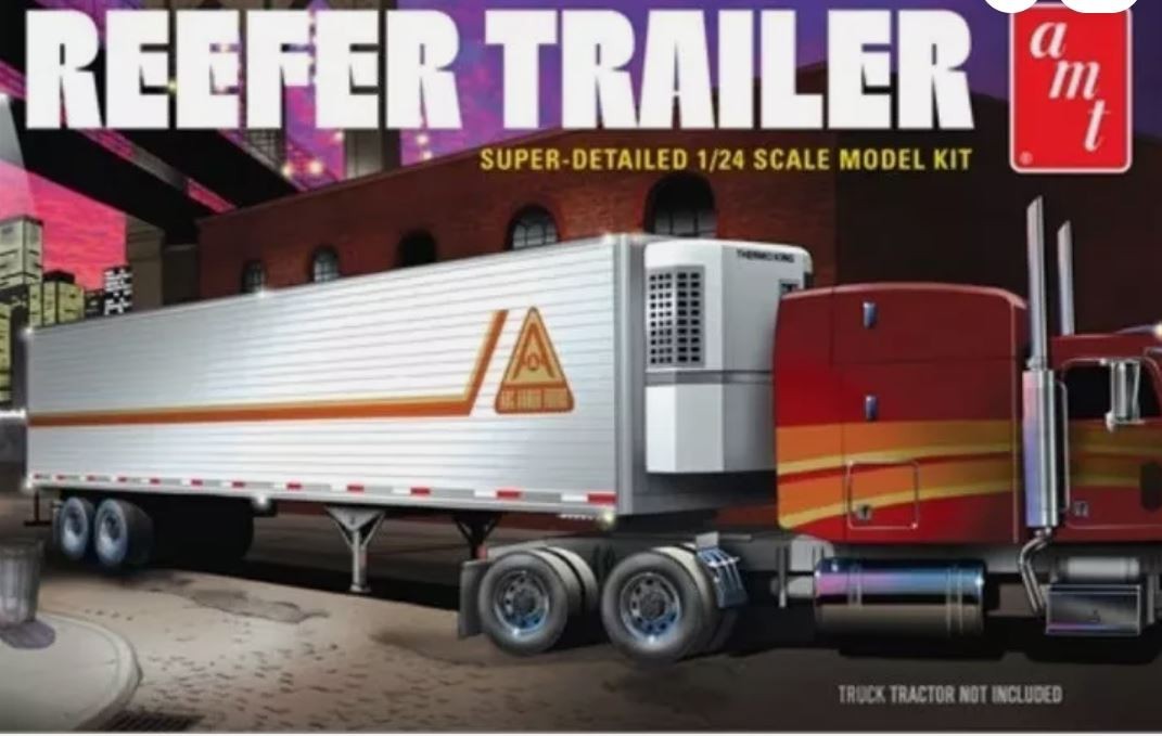 AMT 1:24  1170 Reefer Semi Trailer Model Truck Kit