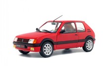 Peugeot 205 GTI 1.9 Phase 1 red diecast model car S1801702 Solido 1:18