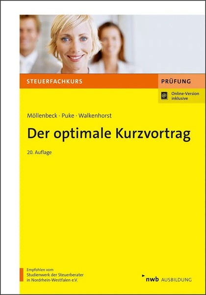 Der Optimale Kurzvortrag Claus MöLlenbeck (U. A.) Bundle Steuerfachkurs Deutsch-image