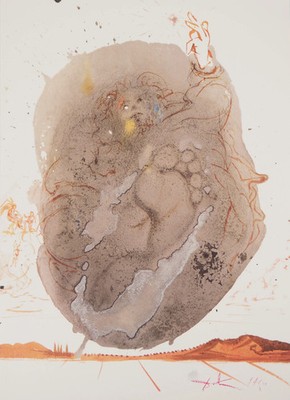 Salvador DALI: Die Schöpfung Des Menschen - Signierte Lithographie