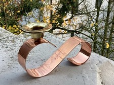 Kerzenst&auml;nder  original 60er / 70 er Jahre Messing Kupfer einflammig