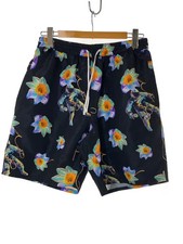 BILLIONAIRE BOYS CLUB Shorts, Size L, Polyester, Black, Floral Pattern, 801-4101