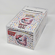 Strong Magnetic Acrylic Display Case for Pokemon Booster Bundle Rounded Corners