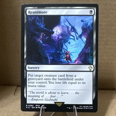 reanimate mtg final fantasy Magic: The Gathering: Commander Deck Trading Card Wizards Of The Coast Fin D384500000 SQUARE ENIX 2025 Wizards MTG FINAL FANTASY Player Sleeve