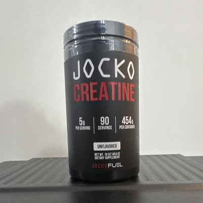 Jocko Fuel Creatine Monohydrate Powder Unflavored 16oz 90 Servings 5g