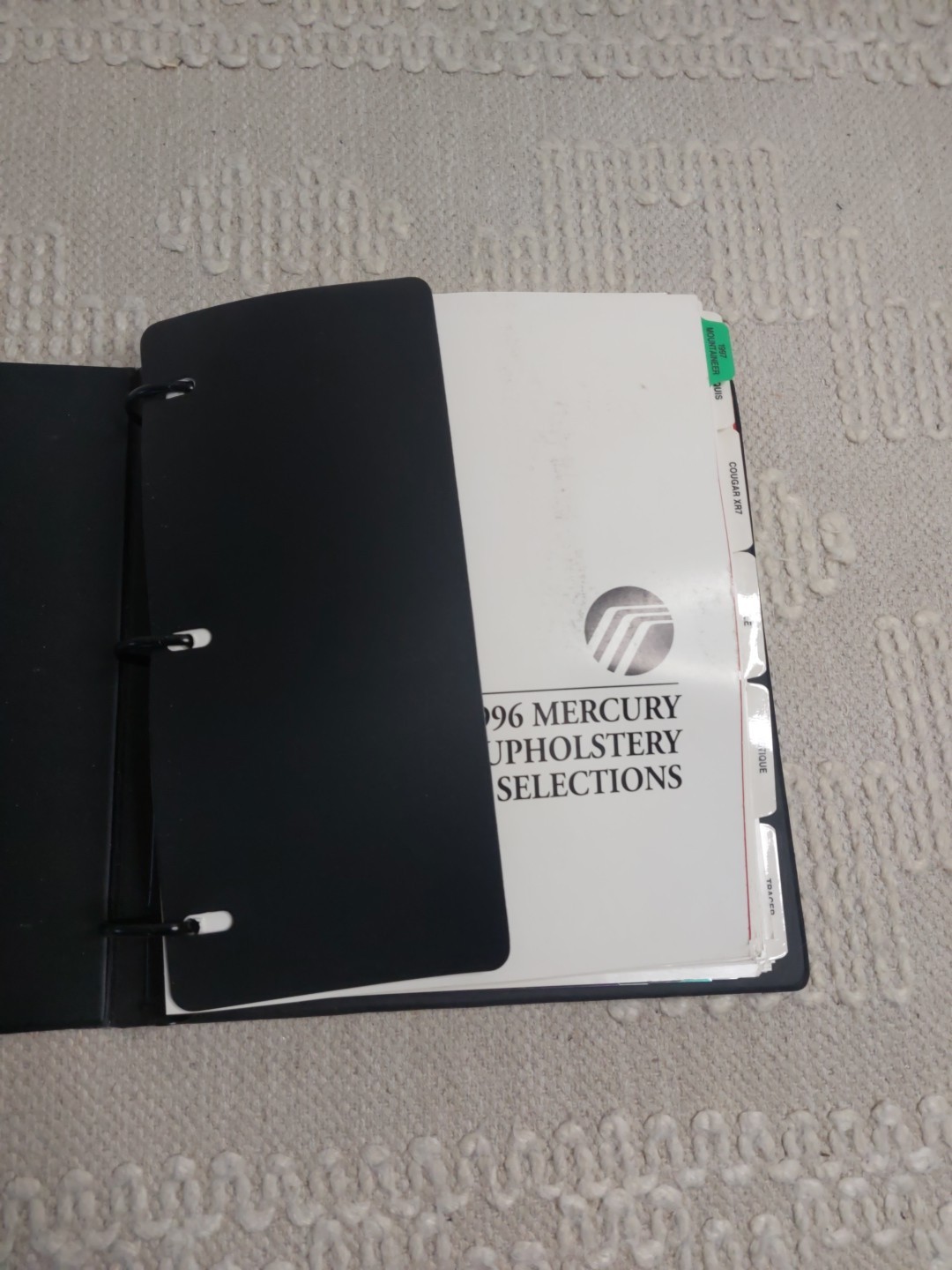 1996 Mercury Dealer Album Color upholstery paint book Cougar Grand Marquis thumbnail 4