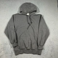 Gray Pro 5 Men's Heavyweight Pullover Fleece Hoodie Size Medium #1077