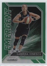 2021 Panini Prizm WNBA Emergent Green Prizm Sabrina Ionescu #10 0u2l