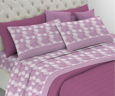 Set Completo Letto in Flanella 100% Caldo Cotone Antipalline - Completo Lenzuola