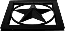 Elegant Black Star Ornamental Gate Accent - 1...
