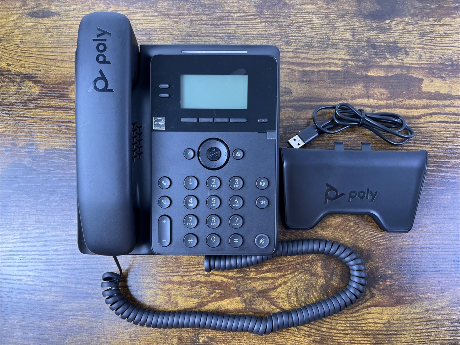 Poly Edge B20 IP Phone w 2.8in LCD Screen, PoE, 2 Line Keys, 8 Programmable Keys