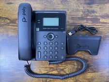 Poly Edge B20 IP Phone w 2.8in LCD Screen, PoE, 2 Line Keys, 8 Programmable Keys