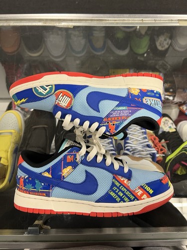 NIKE DUNK LOW RETRO OG CHINESE NEW YEAR FIRECRACKER DD8477-446 SZ 9 AUTHENTIC - Picture 3 of 5
