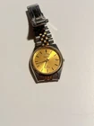 Vintage Seiko Quartz Two-Tone Day-Date Wristwatch