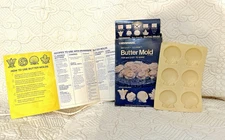 IRVINWARE Six Cavity Butter Mold Vintage Fan Shell Shape 1981