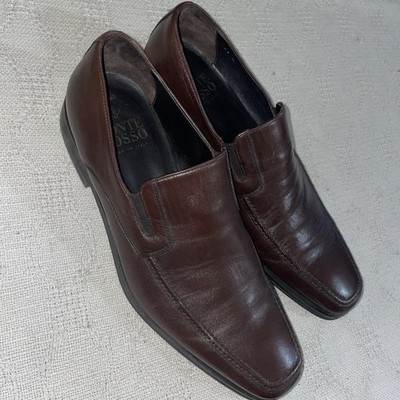 Monte Rosso Dress Loafers Mens Size 11 M Brown Leather Business Formal City