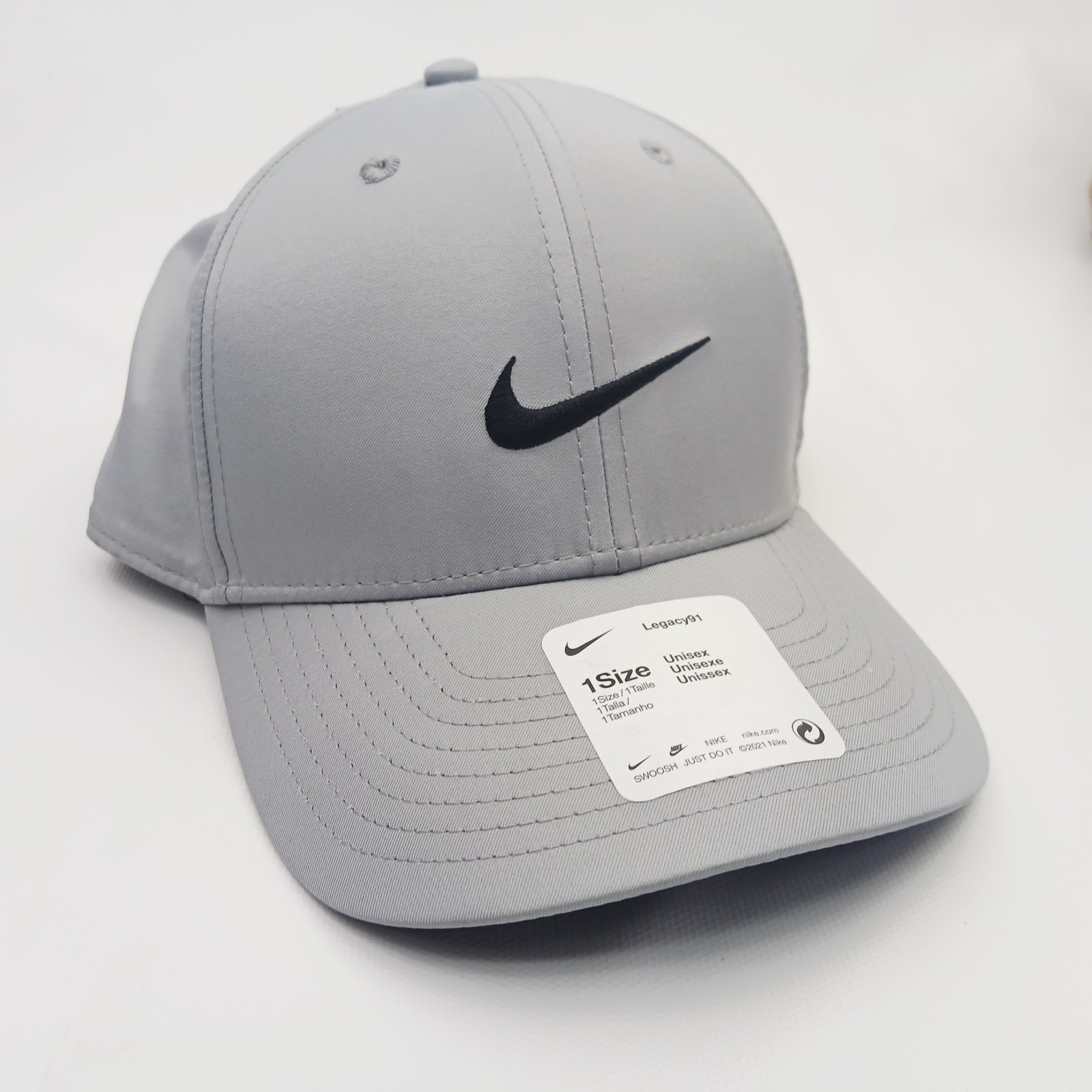 Gray Dri-Fit Material Nike Unisex Strap Back Hat thumbnail 2