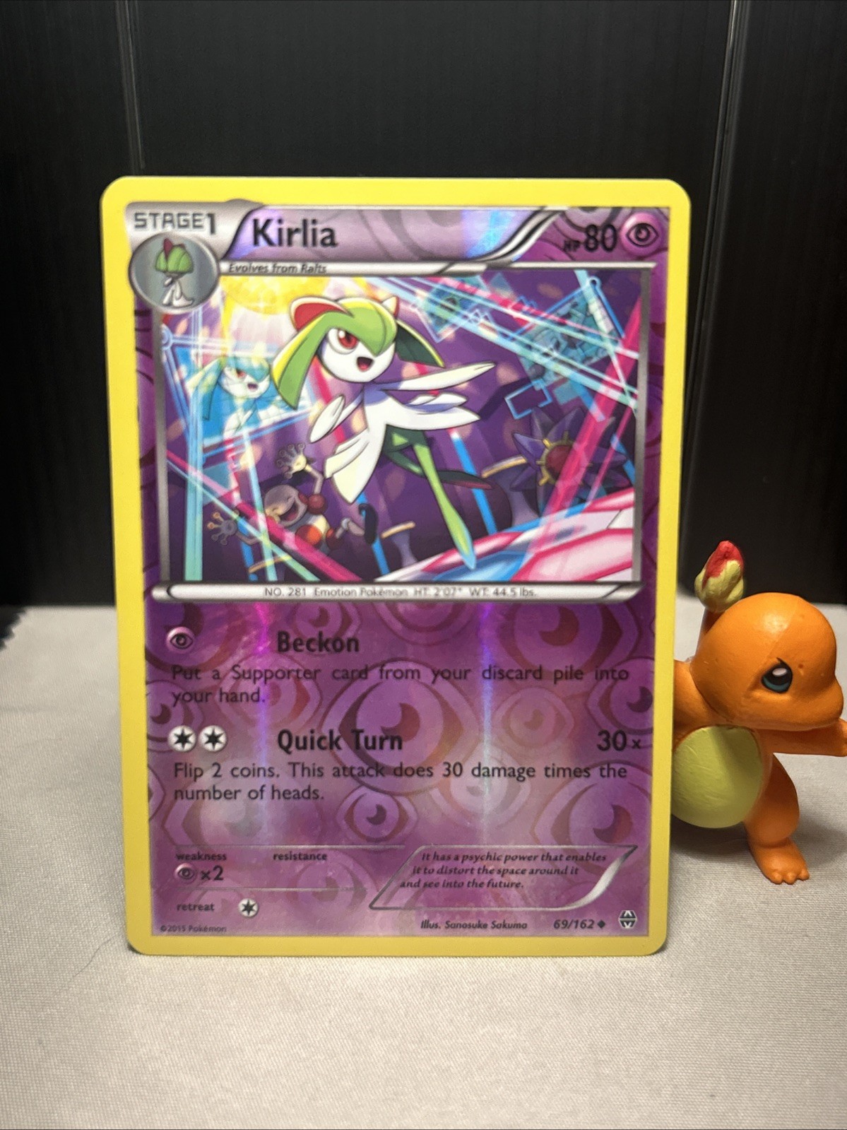 Kirlia 69/162 Breakthrough Reverse Holo