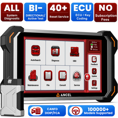 ANCEL DS600BT OBD2 Scanner Bluetooth Bidirectional Diagnostic Tool ECU Coding