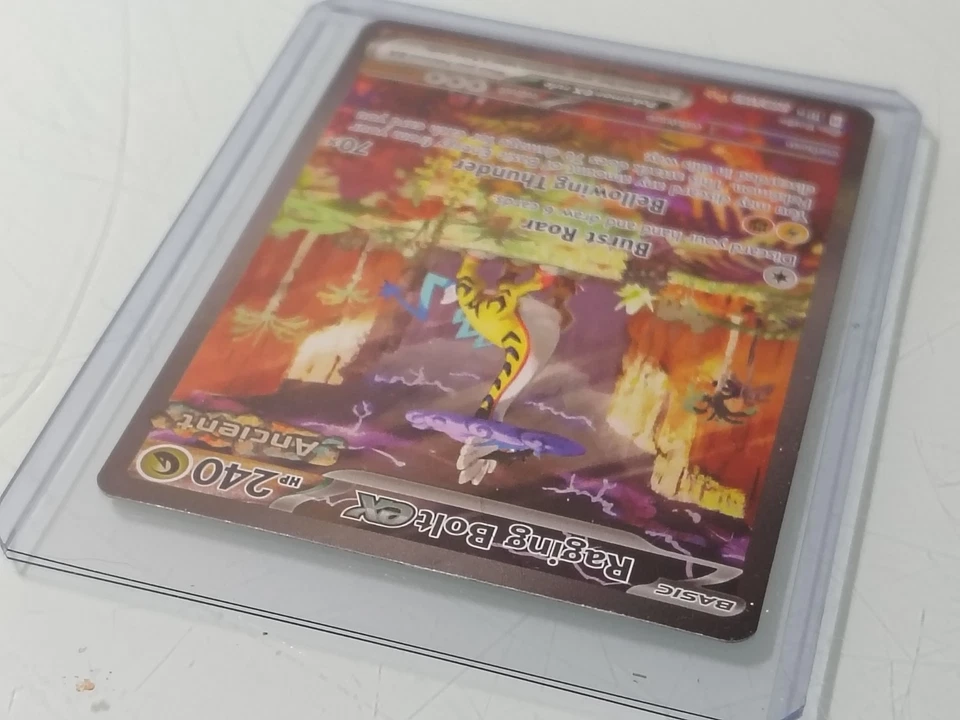 Raging Bolt EX 208/162SV05: Temporal Forces Holo Illustration Rare *Scratches - Image 3 of 4