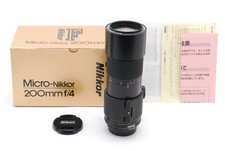 Almost MINT w/Box Nikon Ai-s Micro Nikkor 200mm f/4 Macro MF Lens From JAPAN