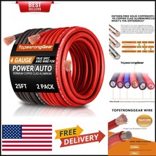 True 4 AWG 50ft Color-Coded Power and Ground Wire - Durable & Flexible Design