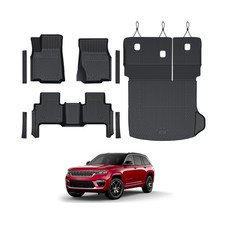 Floor Mats Set for 2022-2025 2026 Jeep Grand Cherokee Accessories, Full Cover...