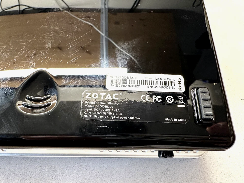COMPUTER ZOTAC ZBOX-BI320 INTEL CELERON 2957U 1.40GHZ 2GB RAM 500GB HDD (S) - Immagine 2 di 4