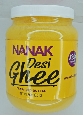 Nanak Pure Desi Ghee Clarified Butter Indian Cooking 56 oz BB JUN 2025