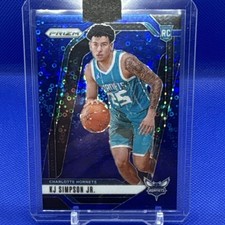 Panini Prizm 2024-25 KJ Simpson Jr. Fast Break Blue Rookie #247 Hornets /150