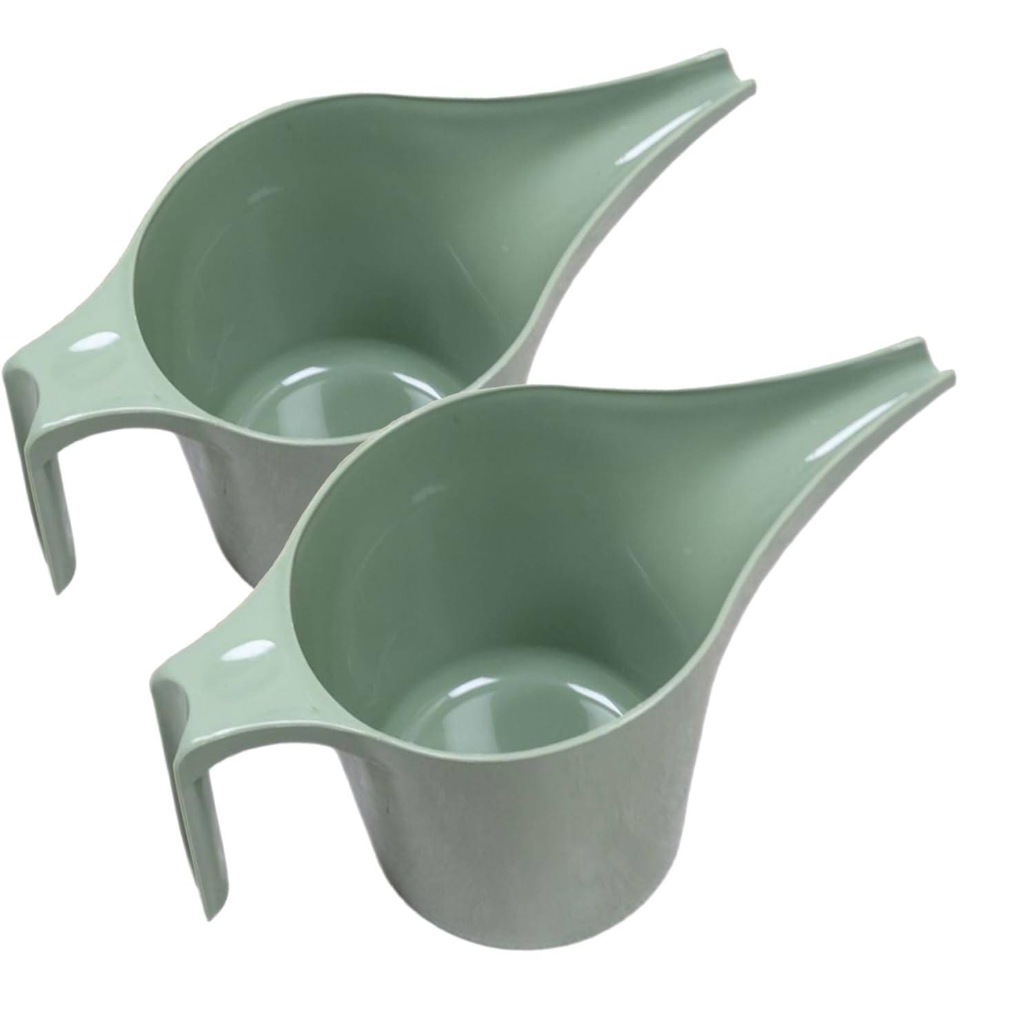 Scoop Set, Ergonomic Plastic Seed Dispensing Funnel, Green..